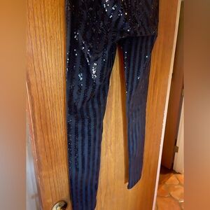 Victoria's Secret Black Sequin Pants